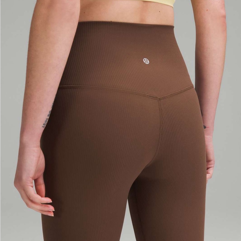 Lululemon Align Ribbed High-Rise Pant 25" (Java) - Picture 3 of 9